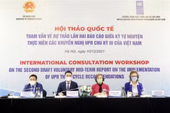 越南自愿执行“普遍定期审议”第三周期建议的中期报告草案第二次磋商研讨会