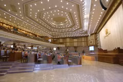 2月8日在内比都召开缅甸联邦议会会议全景。
