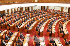 越共十二届三中全会场景。（图片来源：越通社）