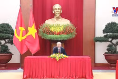越共中央总书记阮富仲与德国总理舒尔茨通电话