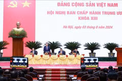 越南共产党第十三届中央委员会会议8月3日开幕。图自越通社