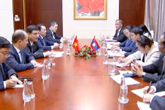 见面会场景。图自越通社
