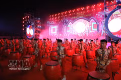 资料图：2025年年陈祠庙会开幕式。图自越通社