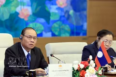 老挝人民革命党中央政治局委员、中央书记处常务书记维莱·拉坎丰（Vilay Lakhamfong）。图自越通社