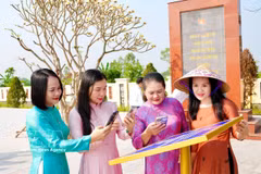 青年工程——国家革命历史遗迹布泽车站的数字化项目，帮助民众、游客及年轻一代更深入地了解家乡的历史价值。图自越通社