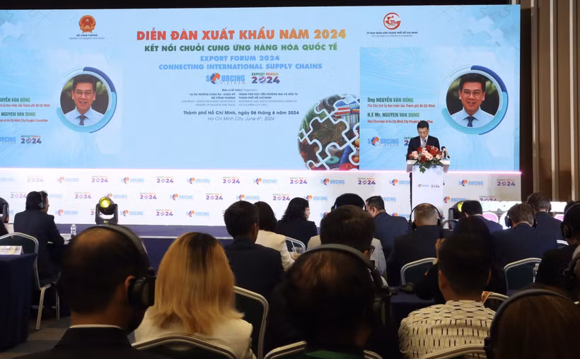 2024越南国际采购展期间的论坛场景。图自越通社