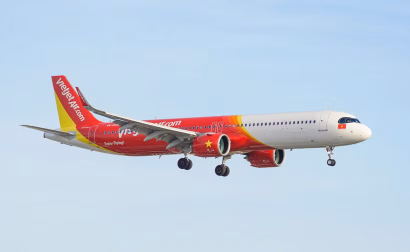 越捷飞机。图自越捷航空