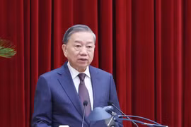 越共中央总书记苏林主持会议并致开幕词。图自越通社
