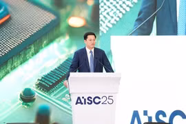 越南财政部副部长阮德心发表讲话。图自Vietnam+