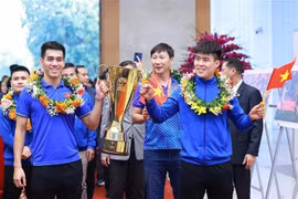 越南国足——2024年东盟杯冠军的球员。图自越通社