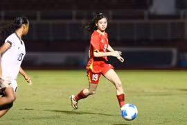 越南U19女足以压倒性优势战胜印尼U19女足。 图片来源：越南足联