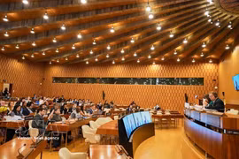 会议现场。图自越通社