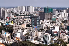 胡志明市中心城区房地产。图自越通社