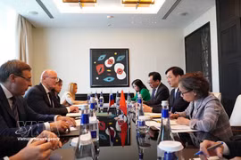 会谈现场。图自越通社