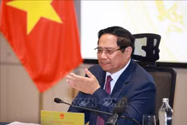 政府总理范明政主持召开打击IUU捕捞指导委员会第23次会议。图自越通社