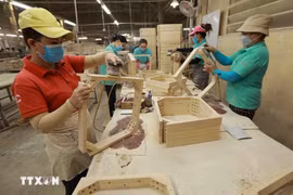 木材及木制品是7大农林水产品出口额超过10亿美元的产品组之一。图自越通社
