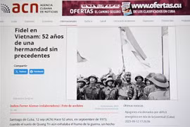 古巴国家通讯社（ACN）日前刊登了作者因迪拉·费雷尔·阿隆索的文章。截图