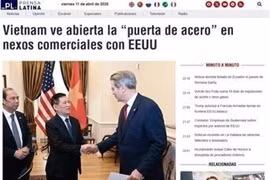 拉美媒体：越南打开对美贸易关系中的‘钢铁之门’。图自越通社