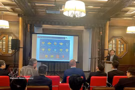 会谈现场。图自越通社