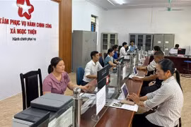 实行两级地方政权三日内 行政服务中心运转通畅。图自越通社