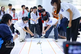 2025年HNUE奥林匹克STEM竞赛以“塑造绿色未来——建设绿色未来”为主题，吸引约4500名学生参加。图自越通社