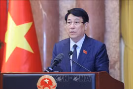 越南国家主席梁强。图自越通社