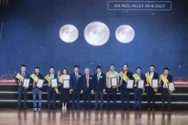 越南软件与信息技术服务协会举行了2025年“奎星奖”颁奖典礼。图自越通社