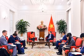 双方会见场景。外交部供图