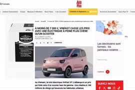 法国权威汽车杂志《Auto Plus》于7月9日刊文，对VinFast微型电动汽车VF 2给予积极评价。图自越通社