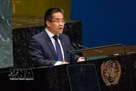 越南常驻联合国代表团副团长阮海刘公使。图自越通社
