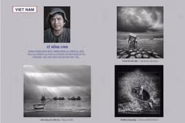 摄影师黎宏灵及其参展作品。图自互联网