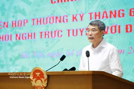 政府总理黎明兴在会上发言。图自越通社