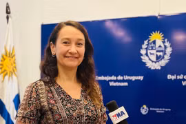 乌拉圭外交部副部长瓦莱里娅·苏卡西。图自越通社