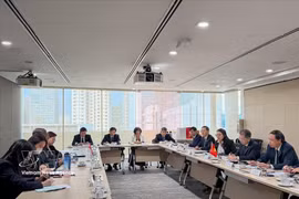 越南最高人民法院工作代表团也赴新加坡司法部访问交流。图自越通社