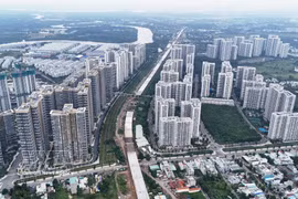胡志明市三号环城路XL3标段 。图自越通社