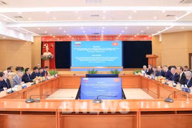 会谈现场。图自越通社