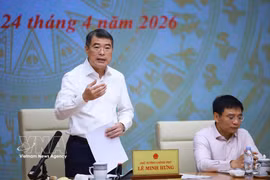 越南政府总理黎明兴发表讲话。图自越通社