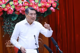 政府总理黎明兴发表讲话。图自越通社