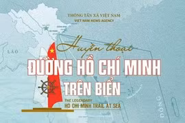 越通社推出越英双语画册《海上胡志明小道传奇》。图自《信息报》