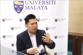 马来亚大学对外与安全事务专家柯林斯张友杰。图自越通社