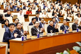 国会主席陈青敏出席会议。图自越通社