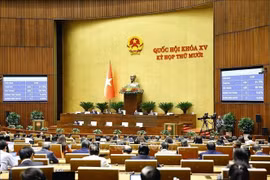 越南第十五届国会第十次会议通过人工智能法。图自越通社
