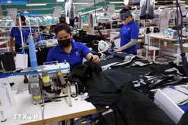 越南纺织厂。图自越通社