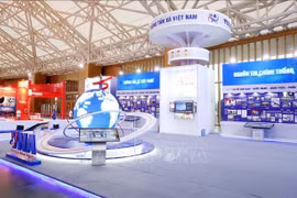 越通社在国家成就展的展位。图自越通社