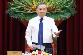 越共中央总书记苏林提出推动助学工作的四个重点方向。图自越通社