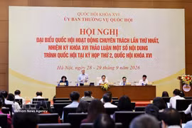国会常务副主席杜文战发表讲话。图自越通社