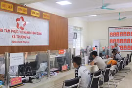 长河乡公共行政服务中心。图自越通社