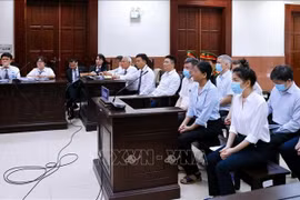 2025年5月8日，胡志明市高级人民法院继续开庭审理发生在全越石油运输与旅游有限责任公司（Xuyên Việt Oil公司）的案件。图自越通社