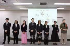 日本越南青年大学生协会新任期执行委员会。图自越通社