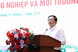 越南政府副总理胡国勇发表讲话。图自baochinhphu.vn